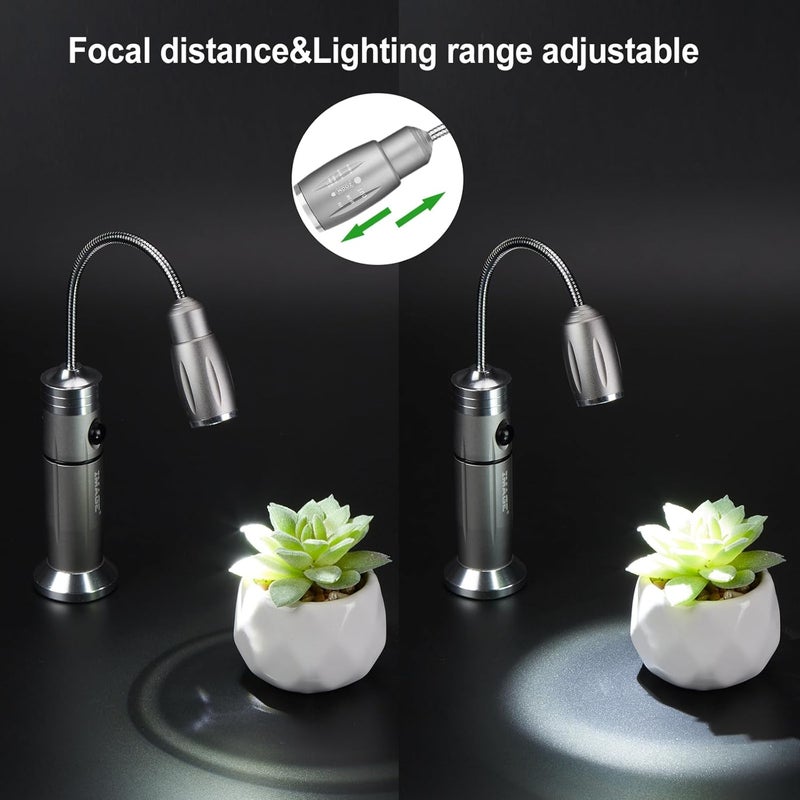 Image Rechargeable Ultra-Bright Barbecue Grill Light with Super Bright LED Lights,360° Flexible Gooseneck Adjustable Pit Boss Smoker BBQ Accessories, Grilling Gifts for Men Dad- 2 Pack - Image 3